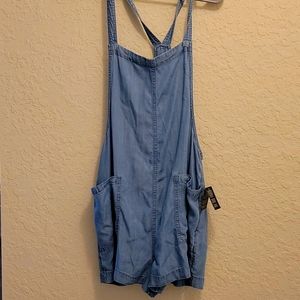 Altard state denim overall short